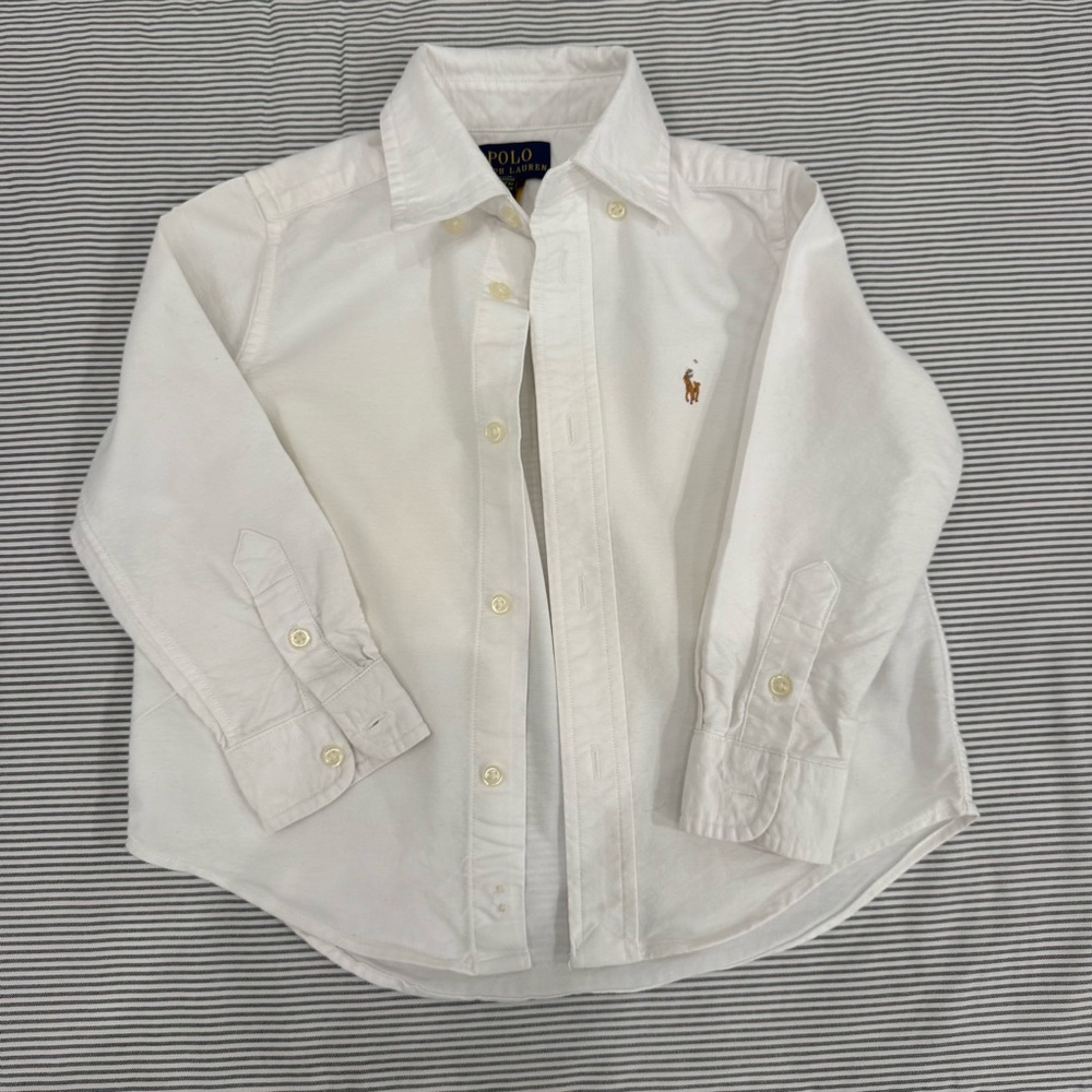 3T Polo by Ralph Lauren Kids Classic White Button-Down Shirt